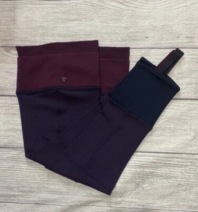 NWOT Lululemon Studio Let Warmers O/S Hyper Stripe Plum Inkwell LAST PAIR! - Picture 1 of 4