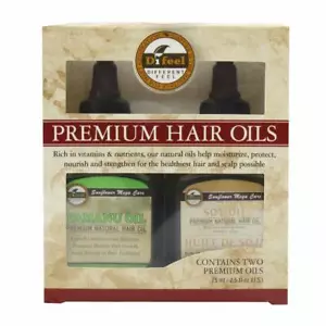 Difeel Premium Natural Hair Oil- Tamanu Oil & Soy Oil 2.5oz 2PC SET - Picture 1 of 3
