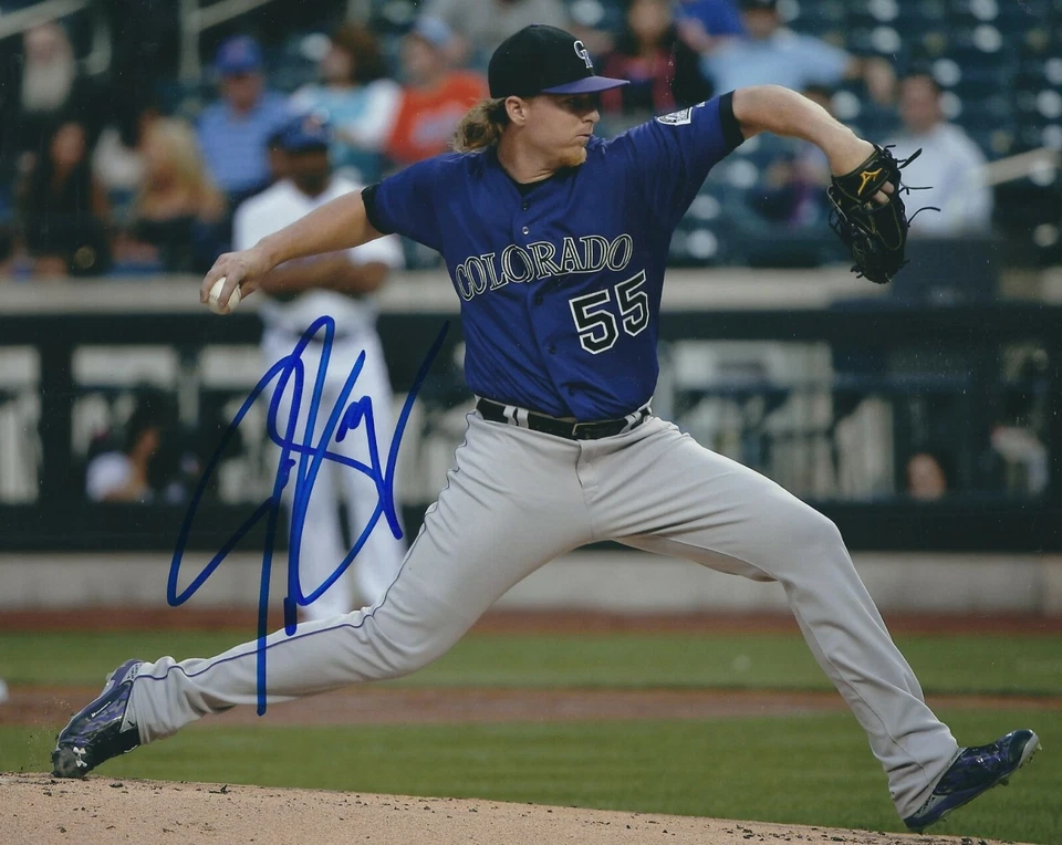 Foto autografiada firmada de 8x10 JON GRAY de los Rockies de Colorado - Certificado de autenticidad  Foto 1 de 1