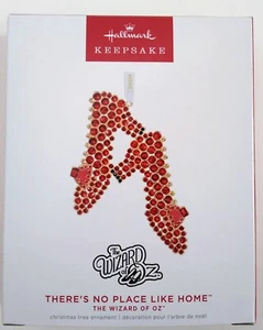 Hallmark 2022 Keepsake Wizard of Oz There's No Place Like Home Ruby Slippers - Picture 1 of 3