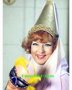 Foto de laboratorio a color AGNES MOOREHEAD 8X10 "HECHIZADO" 1964-1972 Mardi Gras Endora - Imagen 1 de 1