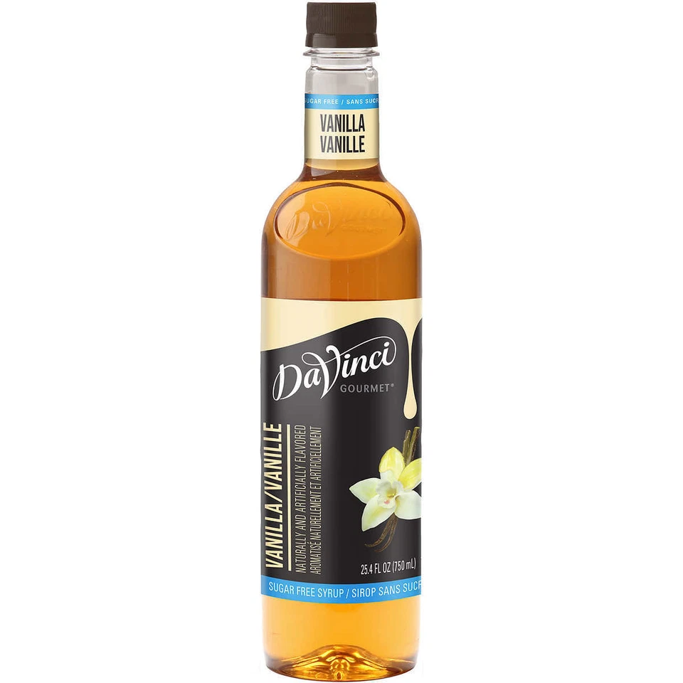 Jarabe saborizante sin azúcar DaVinci Gourmet 750 ml 25,4 oz sabores seleccionables Foto 1 de 1