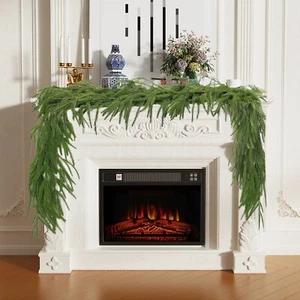 9FT Norfolk Pine Real touch Garland for Christmas Decorations, Realistic Faux - Picture 1 of 11