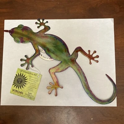 Arte de pared de metal 3D Next Innovations - Decoración de pared Gecko Lizard - Nuevo con etiquetas Foto 1 de 4