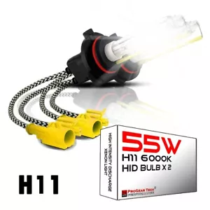 Heavy Duty H8 H9 H11 H16 6000K Aftermarket HID Xenon Headlight Replacement Bulbs - Picture 1 of 10