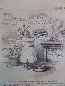 Wall Street Mining The Streets Of New York For Richer Ore Fraud Harper’s 1882 - Picture 1 of 2