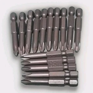 QUALTOOL PHILLIPS POWER BIT per unità esagonale 1/4" 1-15/16" L LOTTO DI 15!! - Foto 1 di 3