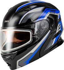 GMAX MD-01S Transitor Snow Helmet w/Heated Electric Shield Blue/Black