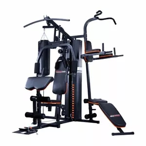 Powertrain Multi Station Home Gym 158lb Weights Punching Bag - Picture 1 of 9