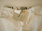 BURBERRY Jeans Age 11 12 Years Cream White Trousers Pants 152 CM 158 CM New