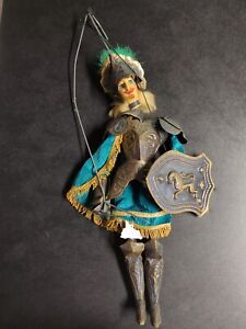 Vintage Italian Sicilian Knight String Puppet Antique Marionette Handmade...