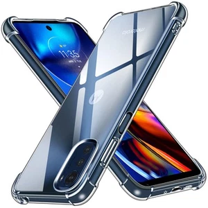 Cover per Motorola Moto E32 Custodia Trasparente per Assorbimento degli Urti con - Foto 1 di 12