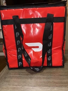 Large DOORDASH Insulated FOOD DELIVERY BAG w/ Pockets 17" x 17" x 10" - Picture 1 of 6