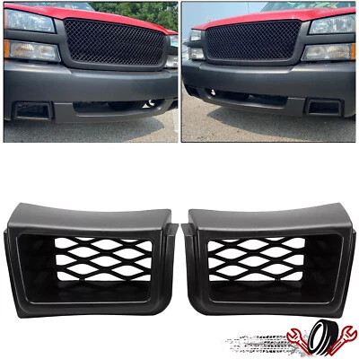 Pinza de parachoques delantera de conducto de aire estilo SS apta para Chevy Silverado 1500 2003-2007 Foto 1 de 4