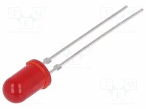 LED 20mA rot 5mm 30° 2÷3V 4÷15mcd Anz. Ausg: 2 TLUR5401 LED Dioden THT 5mm - Bild 1 von 1