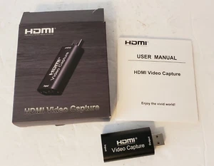 HDMI to USB Video Capture Card 1080P HD Recorder Game Video Live Streaming - Picture 1 of 10