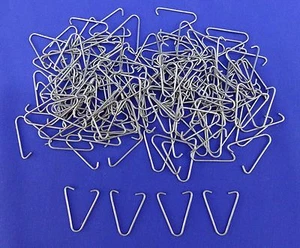 100 Qty Drop Grid Ceiling Wire V Clips Hanger Suspended Tile Grid Track Hooks - Picture 1 of 5