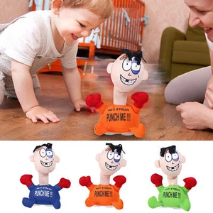 Electric Anti Stress Punch Me Funny Plush Doll Relief Toys with Screaming Sound - Picture 1 of 15