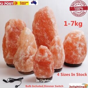 HIMALAYAN SALT LAMP Natural Pink Crystal Rock Dimmer Switch Night Light 1-7KG AU
