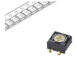 2X G43BT-B102 Potentiometer: für den Einbau 1-Drehung 1kΩ 250mW SMD ±20% TOCOS - Picture 1 of 1