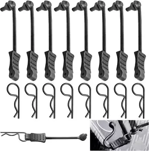 20pcs HobbyPark Universal RC Car Body Clips and 1.2mm Rod Black - Picture 1 of 7