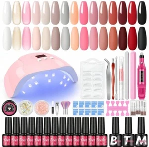 35PCS Gel X Nail FULL Kit With UV Light Nail Drill Machine KIT - Picture 1 of 13