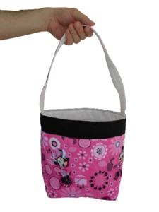 Handmade Quilted Easter Basket in a Minnie Mouse Print - Lined - Washable - Picture 1 of 5