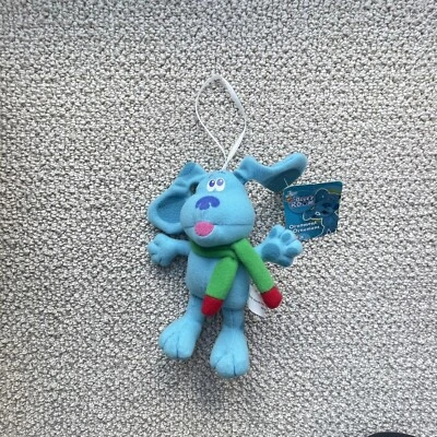 Blue’s Clues Blue 6 inch Plush Christmas Ornament New with Tags RARE 2006 - Image 1 of 4