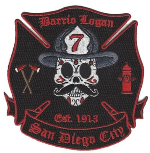 San Diego City Station 7 Barrio Logan Skull Est. 1913 NEW Fire Patch - Picture 1 of 1