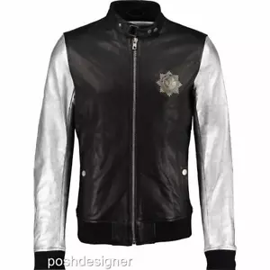 Diesel BLACK GOLD Lamb Leather Bomber Jacket IT50 UK/US40- RRP1690GBP - Picture 1 of 10