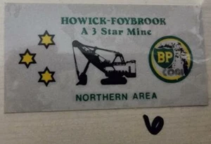 Colliery Sticker clearance Howick Foybrook A 3 Star Mine Northern Area - Bild 1 von 1