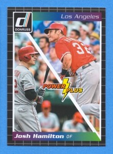 2014 Donruss Power Plus #3 Josh Hamilton Angels