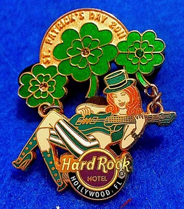HOLLYWOOD HOTEL ST PATRICK'S DAY SEXY SWINGING GIRL 2011 Hard Rock Cafe PIN LE - Picture 1 of 2