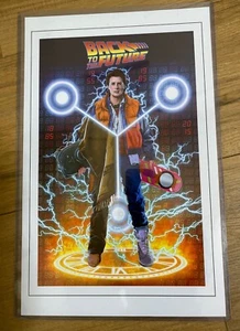Fan Expo Dallas 2017 Back to The Future Poster Picture w/ Plastic Sleeve Marty - Picture 1 of 11