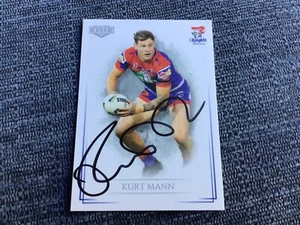 Kurt Mann Newcastle Knights Signed 2019 Elite Nrl Trading Card - Picture 1 of 1