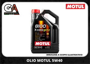 5 LT OLIO MOTORE AUTO MOTUL 8100 X-cess gen2 5W-40 100% SINTETICO ACEA A3/B4 - Foto 1 di 5