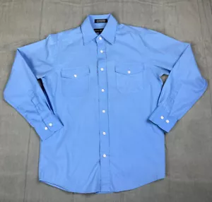 Beverly Hills Polo Club Shirt Mens Size Small Blue Long Sleeve Button Up Dress - Picture 1 of 4