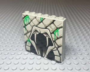 Lego Harry Potter Wall 1x6x5 Snake Head Light Grey Part 3754pb03 Rare (Qty. 1) - Picture 1 of 1