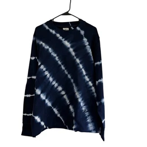 Tory Burch Sport Womens Tie Dye Print Crewneck Sweatshirt Green Size L/G - Picture 1 of 22