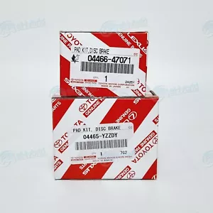 Genuine Toyota Prius Plus Brake Pads Front & Rear Set 04465-YZZDY & 04465-47071 - Picture 1 of 3