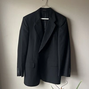NWOT Christian Dior Pinstripe Suit CUSTOM DIOR Dinner Jacket Black SZ 40S Dior - Picture 1 of 9