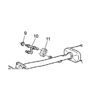 Un nuevo soporte colgante silenciador de fábrica OEM (15027268) y aislante (15296913) - Imagen 1 de 2