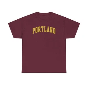 Portland Camicia Regali Tshirt Maglietta Girocollo Manica Corta - Foto 1 di 3