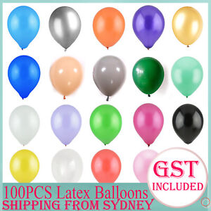 100X Latex Thick Standard 25cm Helium Retro Balloons Party Wedding Balloon