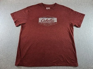 Cabela’s Men’s XL Brown Graphic T-Shirt Outdoor Adventure Short Sleeve Tee - Picture 1 of 6