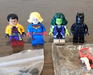 LEGO Minifigures Lot of 6 Marvel Thor Antman She Hulk Black Panther - Picture 1 of 7