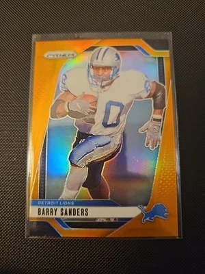 Panini Prizm Barry Sanders Orange Prizm #/249 Salón de la fama Detroit Lions 2024 Foto 1 de 2
