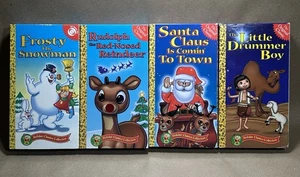 Golden Books Christmas VHS Set - Rudolph/ Frosty/ Santa/ Drummer Boy - Picture 1 of 19