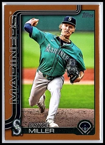 2025 Topps Series 2 Bryce Miller Gold Border /2025 #358 Seattle Mariners - Picture 1 of 10