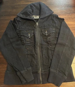 Motto Your Style Matra Damen Jeansjacke Gr. S Baumwolle Elasthan Biker Blue Jean - Bild 1 von 17